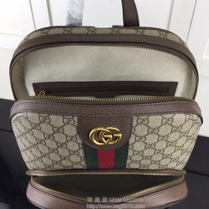 GUCCI古馳 新款 專櫃品質 頂級原單 實物實拍 547967啡色 百搭款雙肩包HY1319